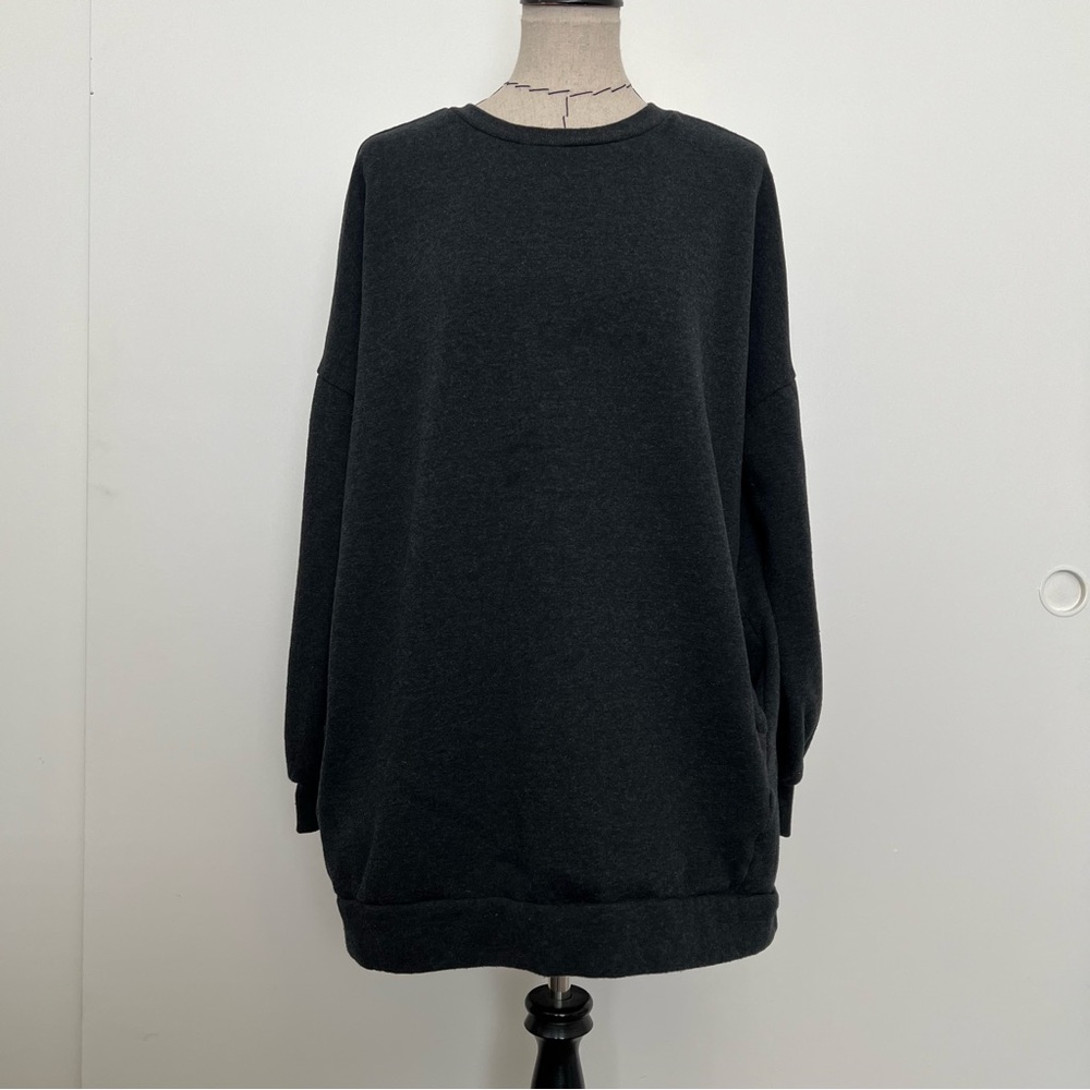 Zenana grey sweater with pockets
